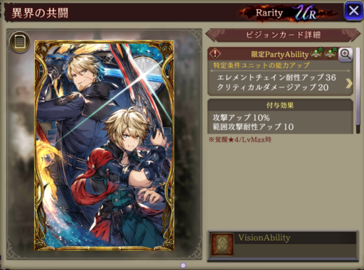 【FFBE幻影戦争】異界の共闘の凸別ステータス／アビリティ